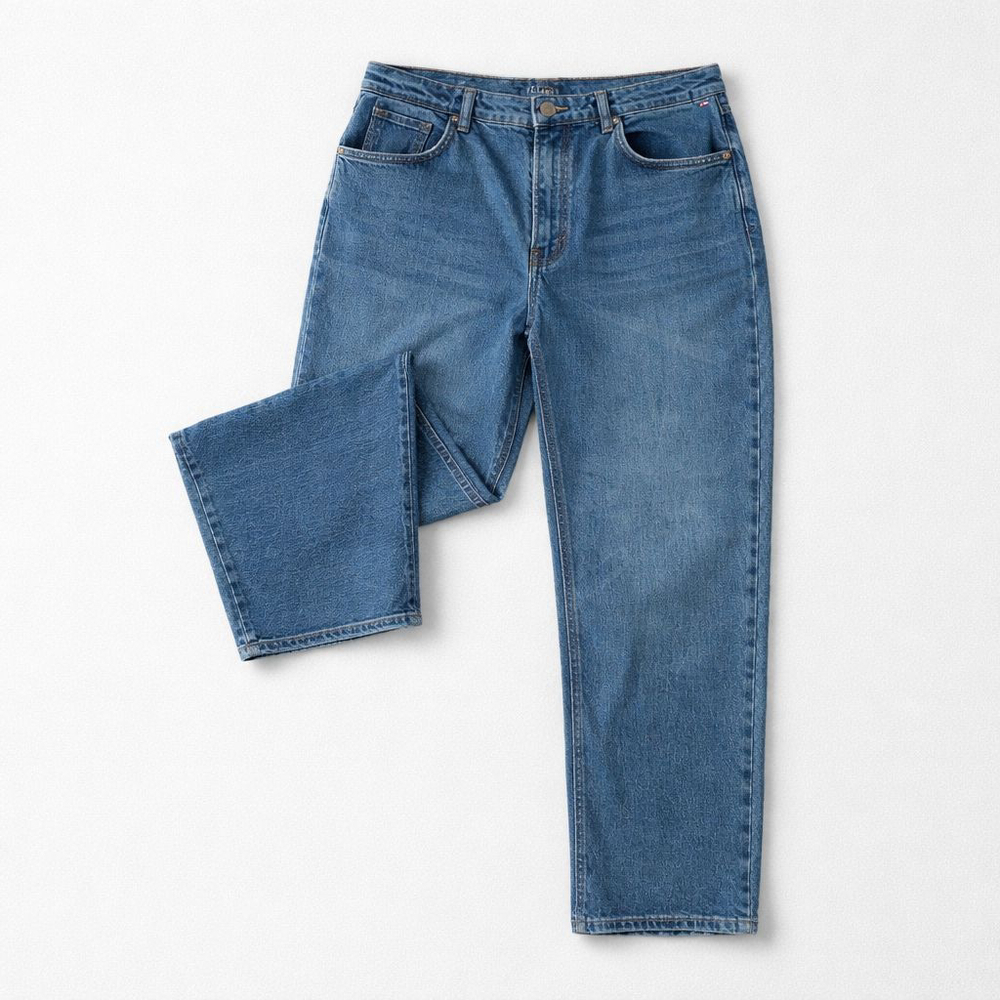 A.N.A Blue Straight Leg Leg Button Fly Classic Timeless Casual Jeans Size 16